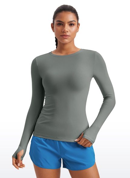 Cloudweight Lightweight Workout Crewneck Long Sleeve with Thumb Hole
